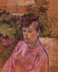 Frau im Garten von Monsieur Forest